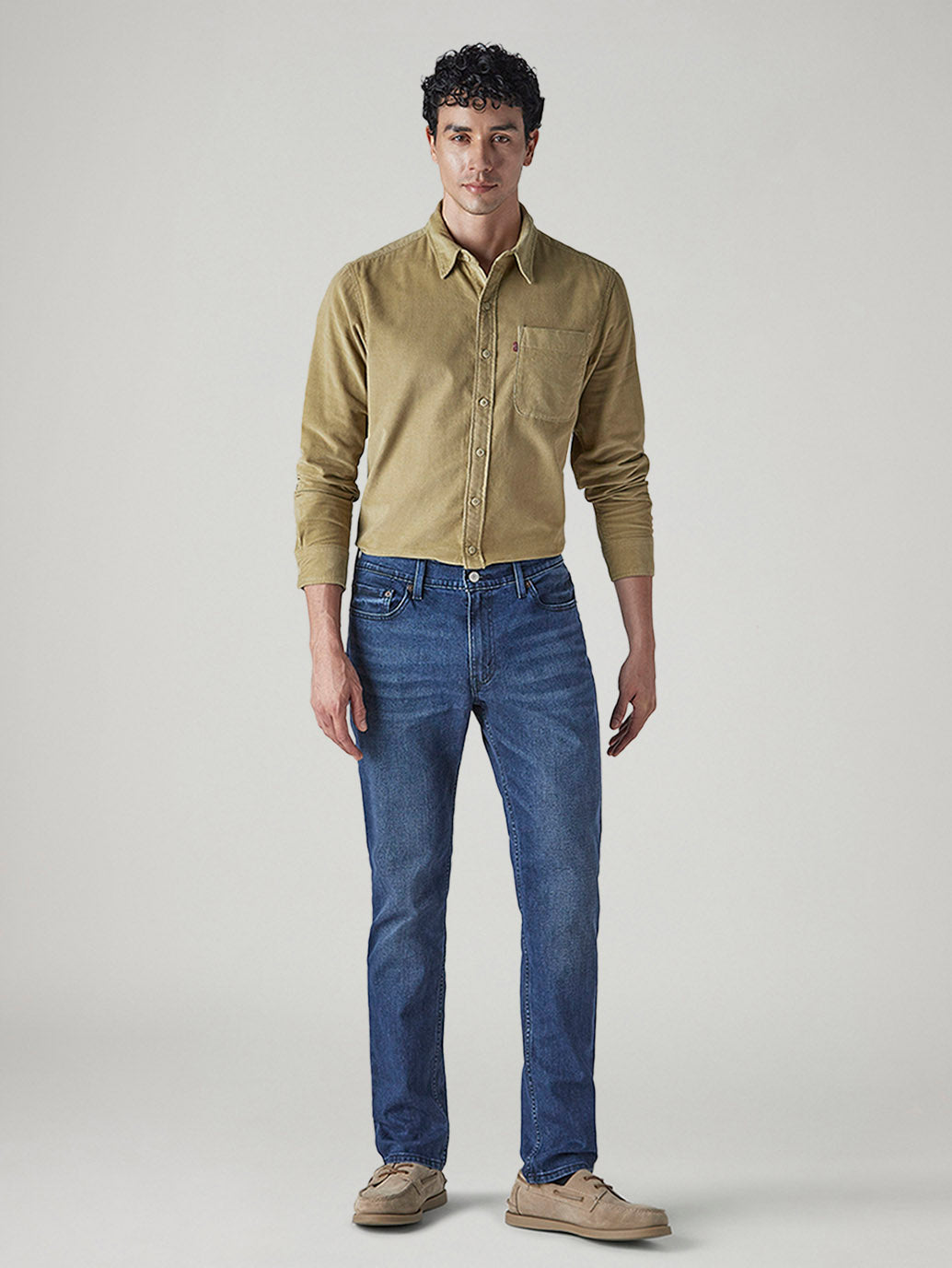Men's 505 Indigo Straight Fit Mid Rise Jeans - Front View