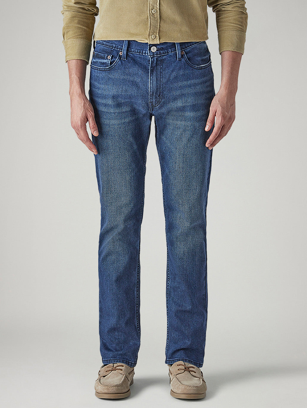 Men's 505 Indigo Straight Fit Mid Rise Jeans - Front View