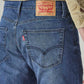 Men's 505 Indigo Straight Fit Mid Rise Jeans - Detail View