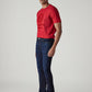 Men's 505 Dark Indigo Straight Fit Mid Rise Jeans - Side View