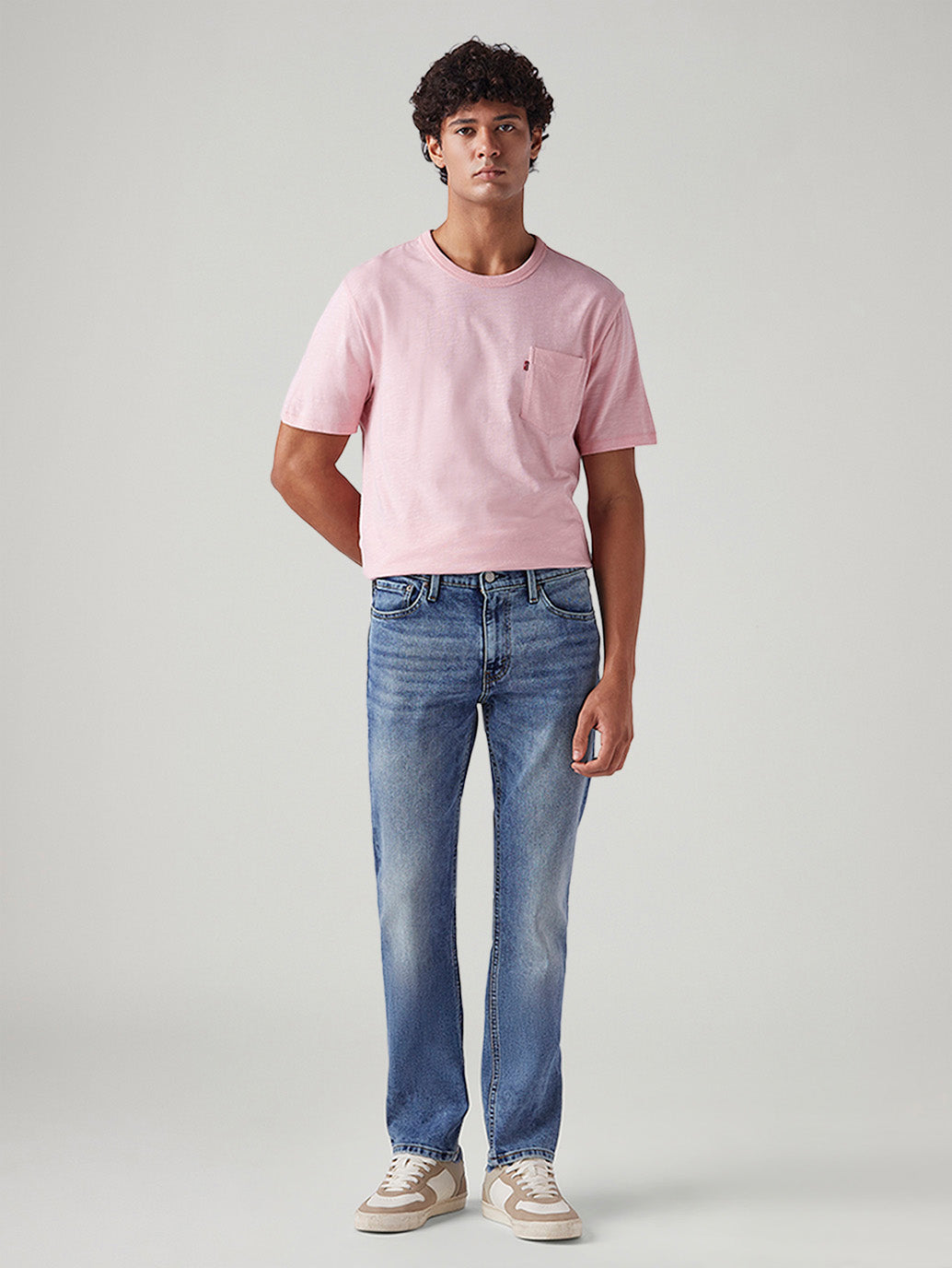 Men's 511 Blue Slim Fit Mid Rise Jeans - Front View