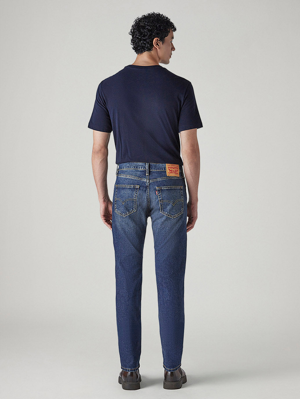 Men's 511 Blue Slim Fit Mid Rise Jeans - Back View