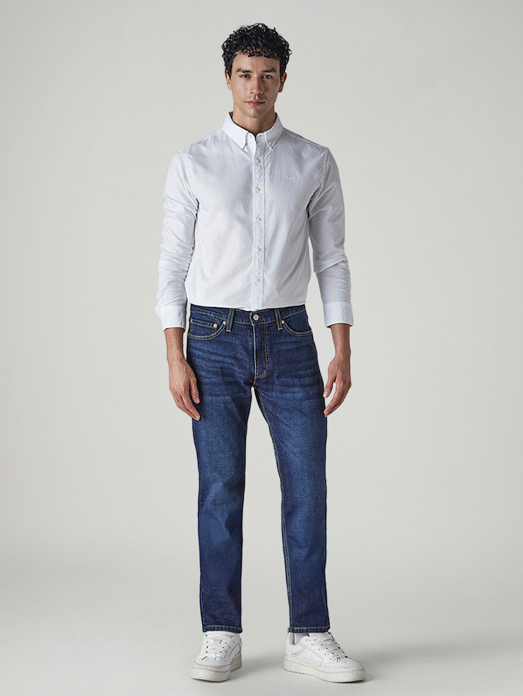 Men's 511 Dark Indigo Slim Fit Mid Rise Jeans - Front View