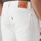 Men's 511 White Slim Fit Mid Rise Overdyed Jeans - Detail View