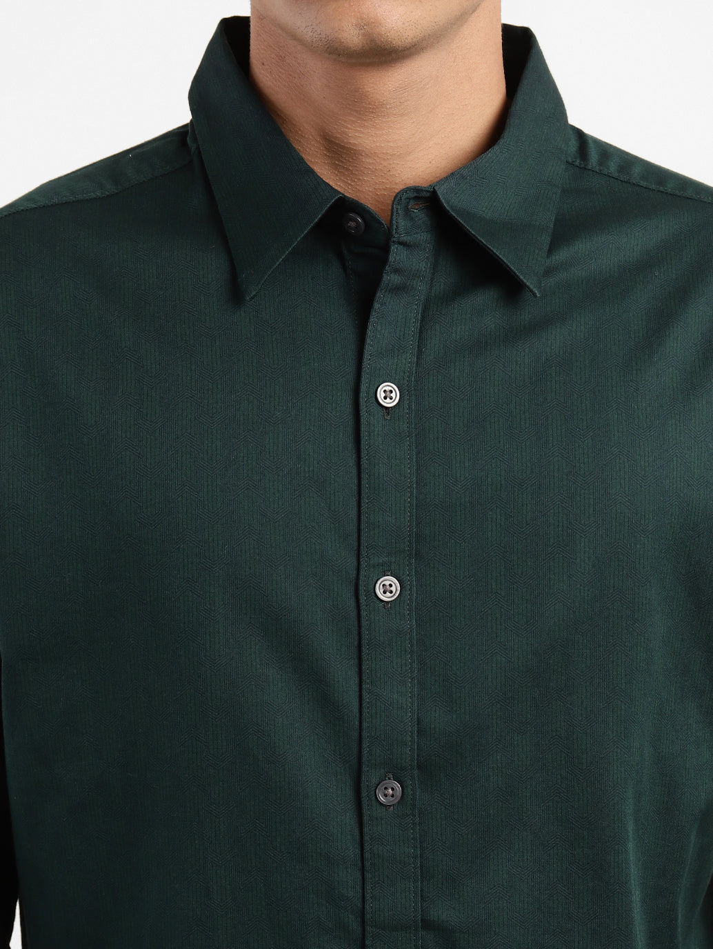 Men's Solid Spread Collar Shirt - 0e1fe0bf-e417-4066-9af9-59069140af02 View