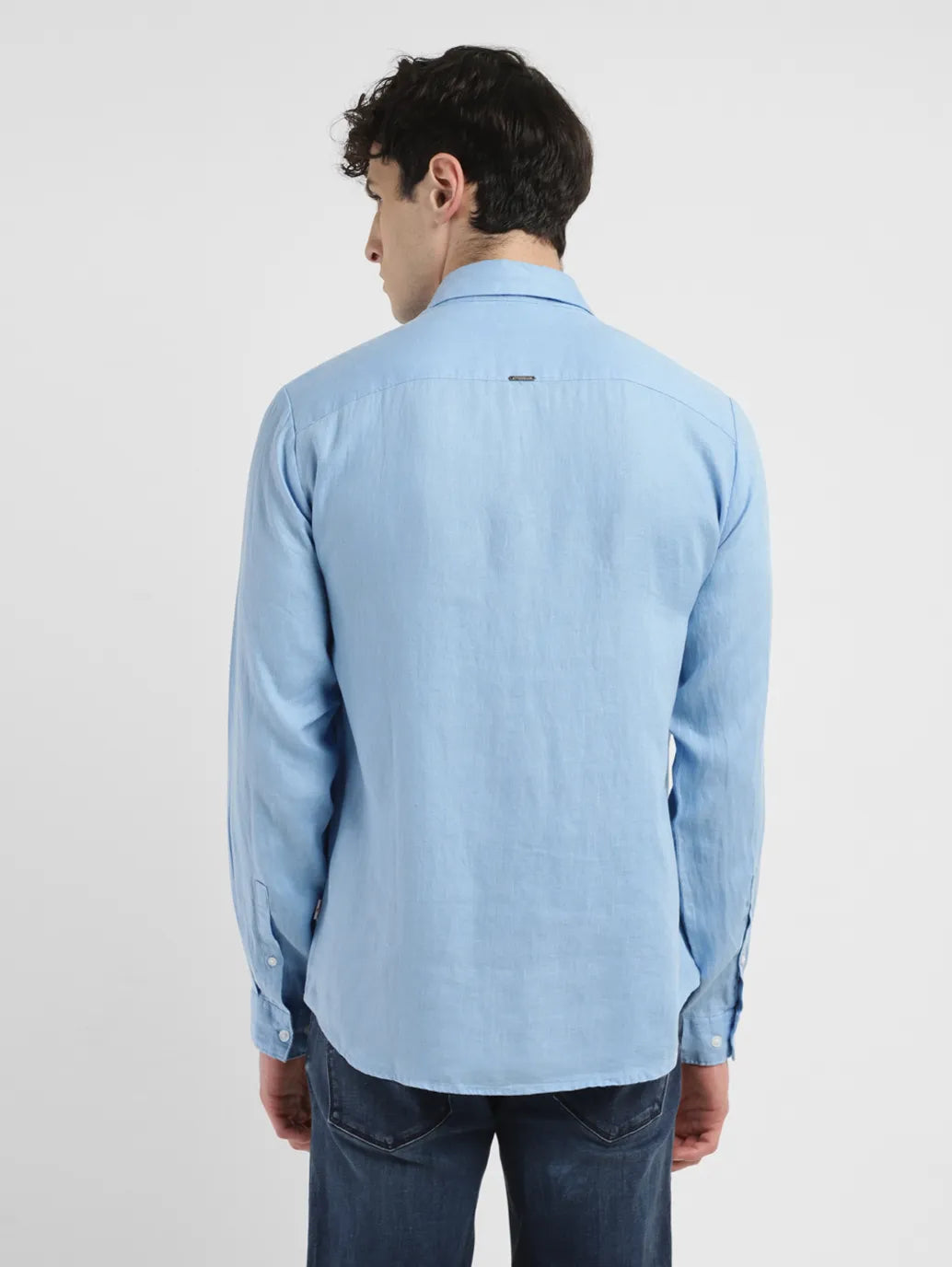 Men's Solid Slim Fit Linen Shirt - 4eaacf5d-2c17-4f81-851f-59240eaf39fe View