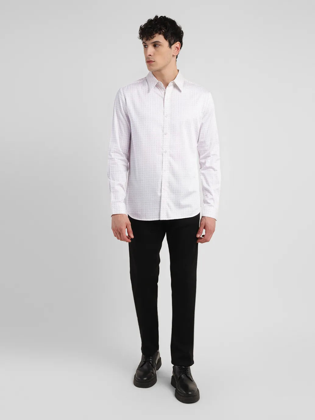 Men's Redloop Checkered Slim Fit Shirt