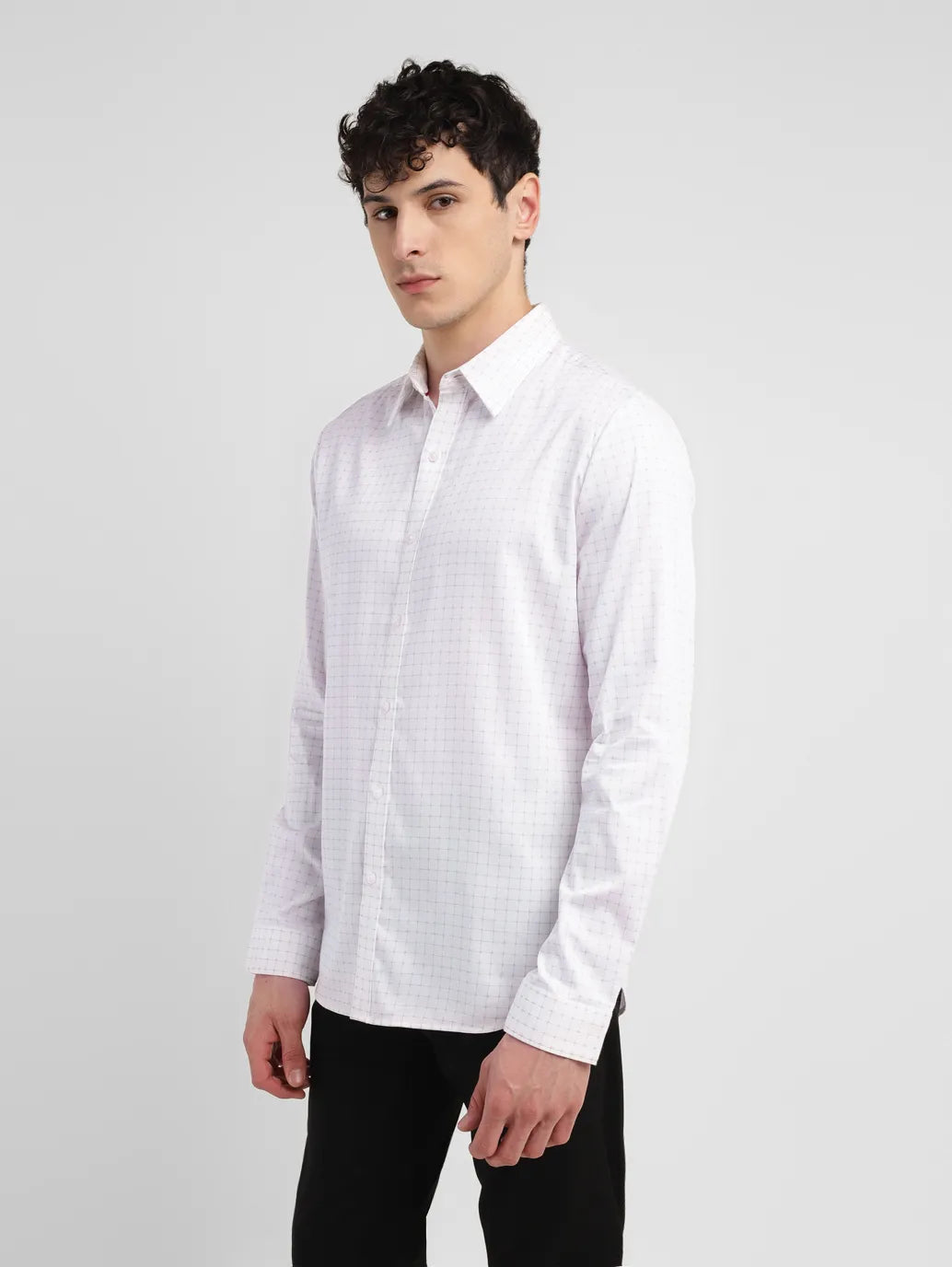 Men's Checkered Slim Fit Shirt