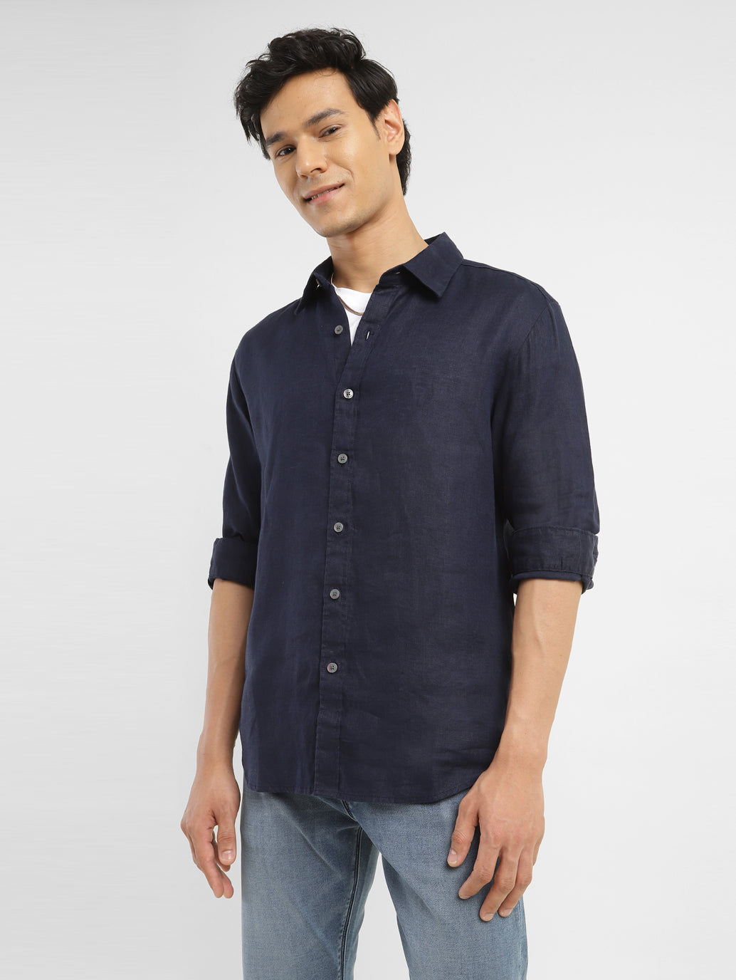 Men's Redloop Solid Slim Fit Shirt - Shot View