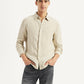 Men's Redloop Solid Slim Fit Linen Shirt - Styleshot View