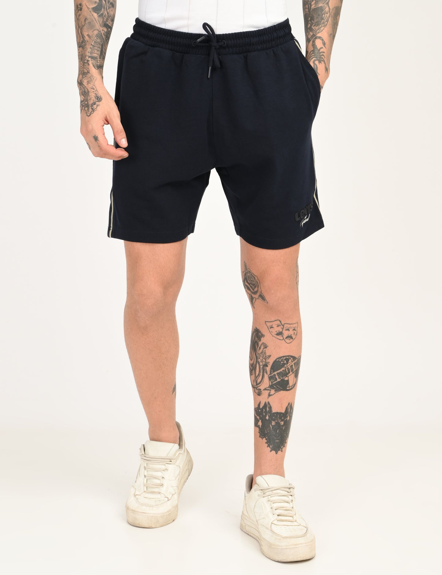 Men's Navy Regular Fit Shorts - 43280372-661f-46aa-9f8c-9908debe7e94 View