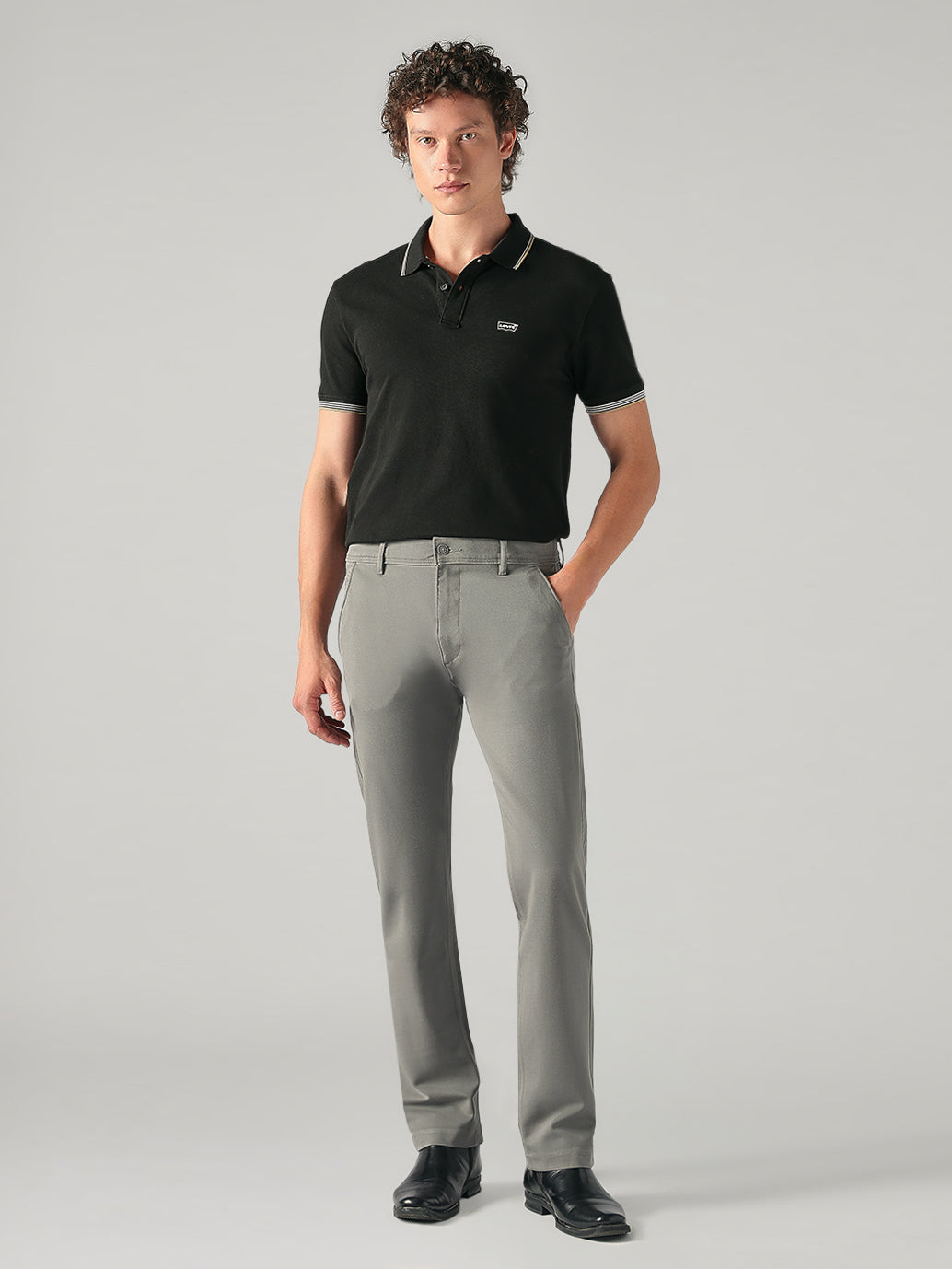 Men's 511 Grey Slim Fit Mid Rise Chinos