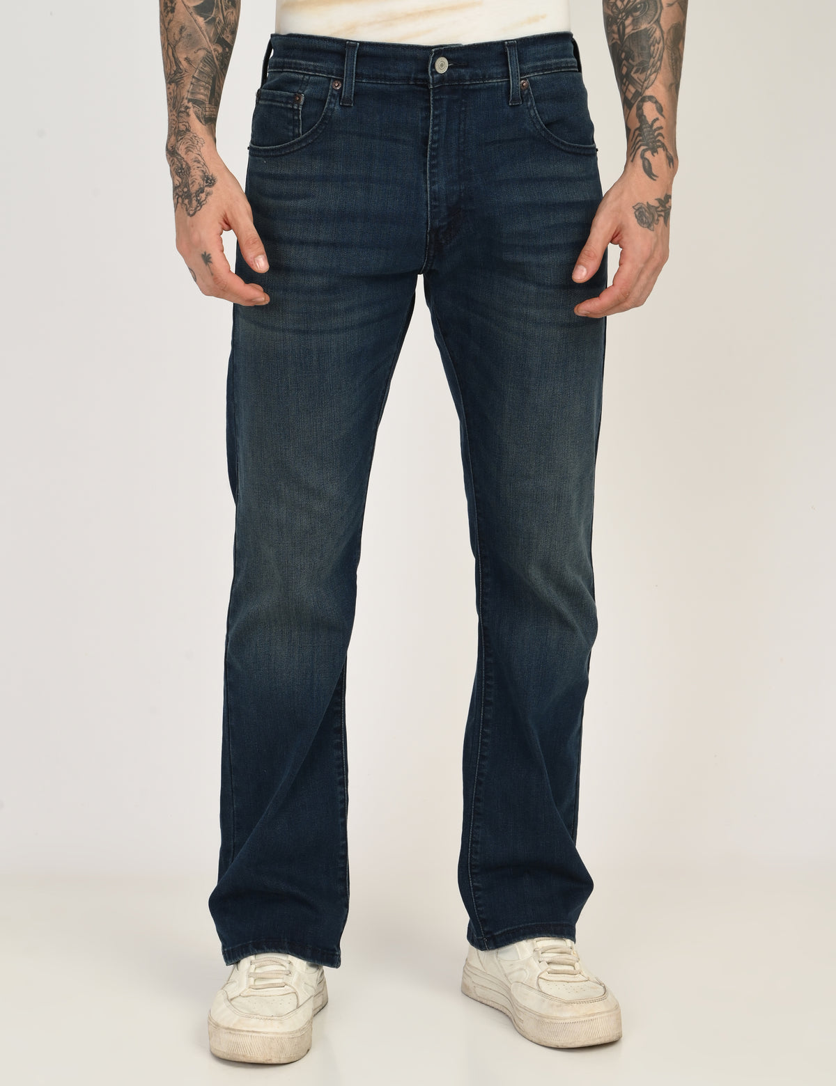 Men's 517 Bootcut Fit Dark Blue Mid Rise Jeans
