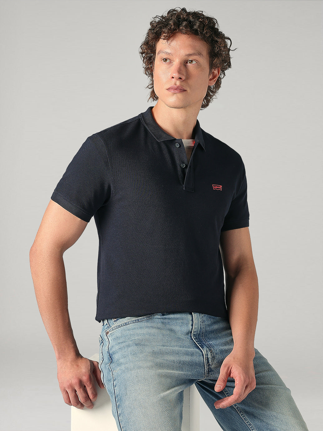 Men's Cotton Slim Fit Solid Pique Polo T shirt