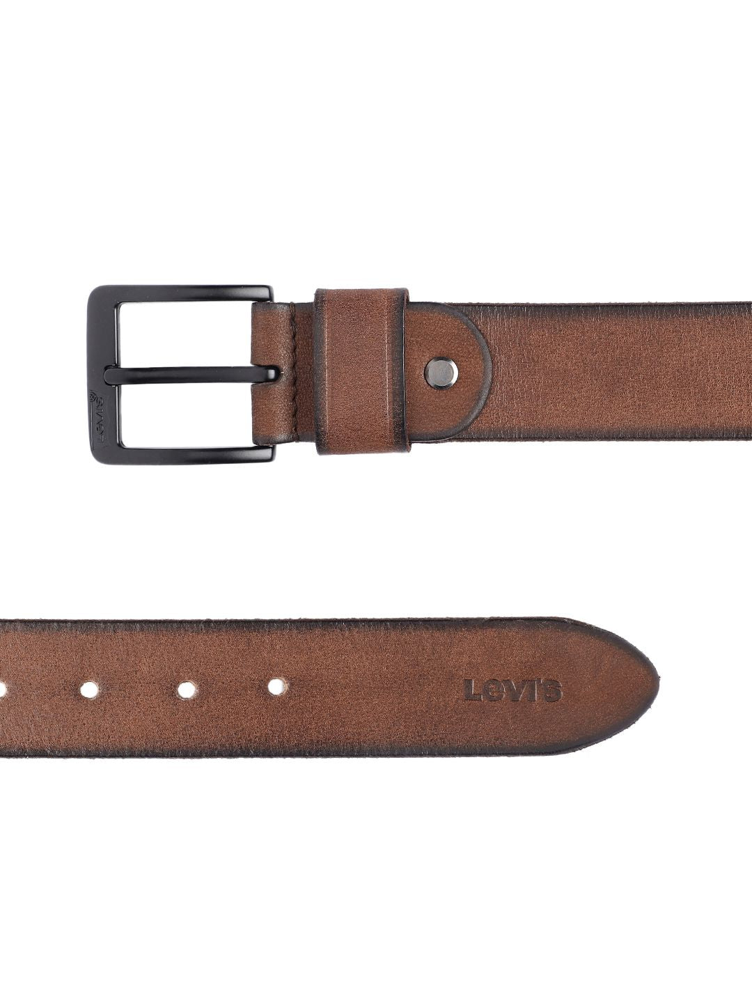 Men's Brown Solid Belt - 1d2fcf64-0c09-4b80-82c0-4f48d24a345c1742202127867-Men-Solid-Leather-Belt-5721742202127744-3 View