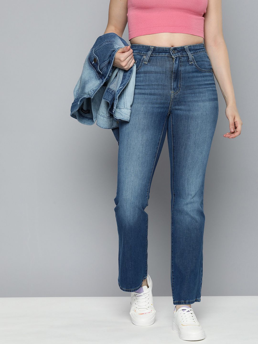 Women's 725 Blue Bootcut Fit High Rise Jeans