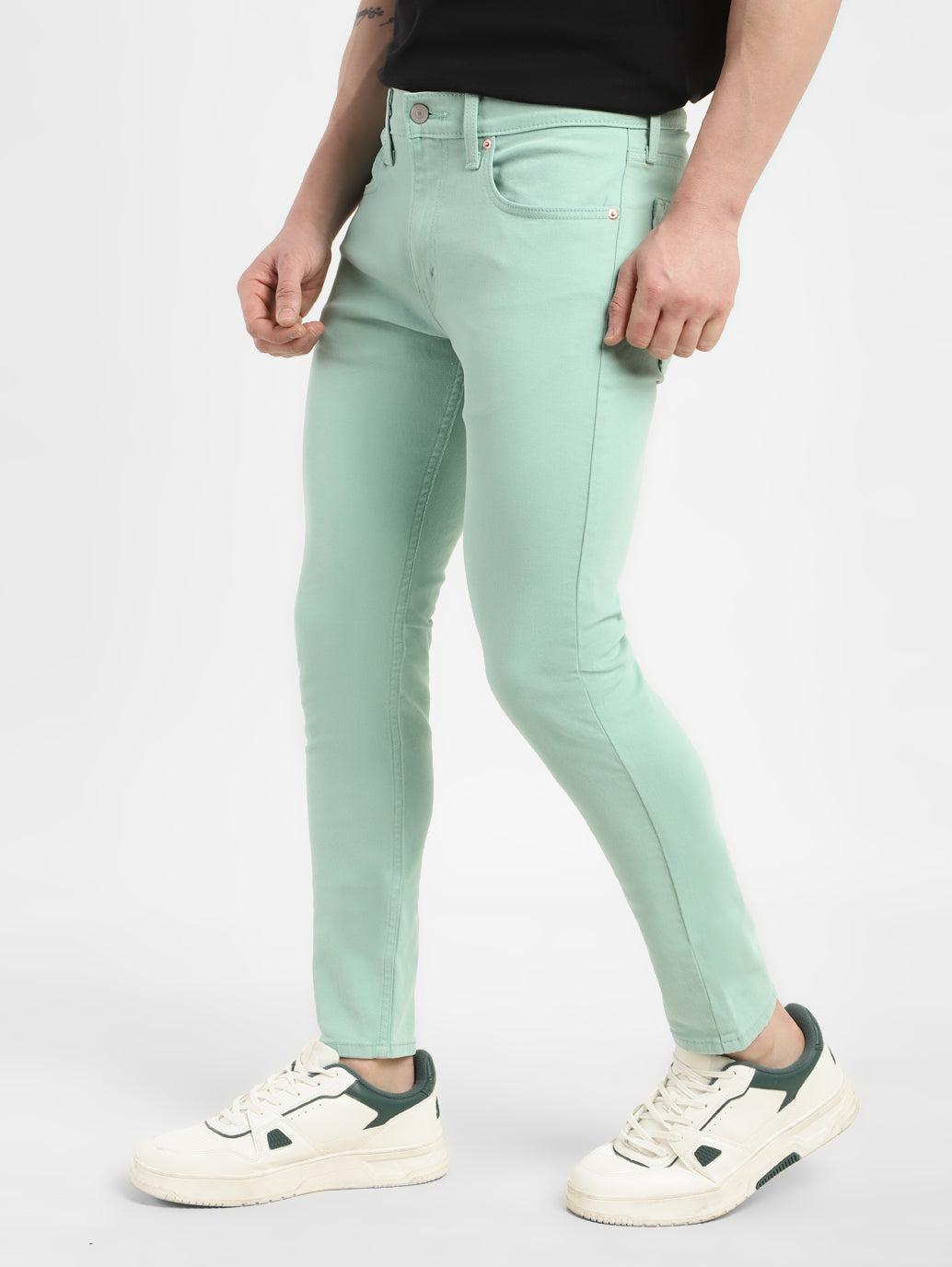 Mint green hot sale skinny jeans