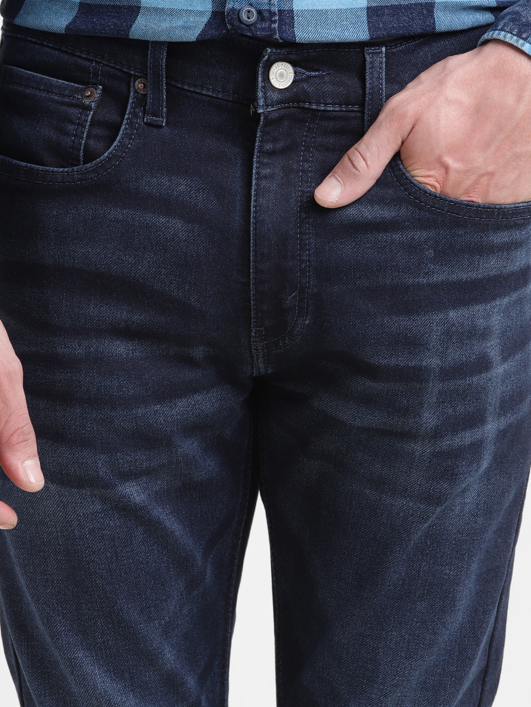 Men's Skinny Tapered Blue Jeans