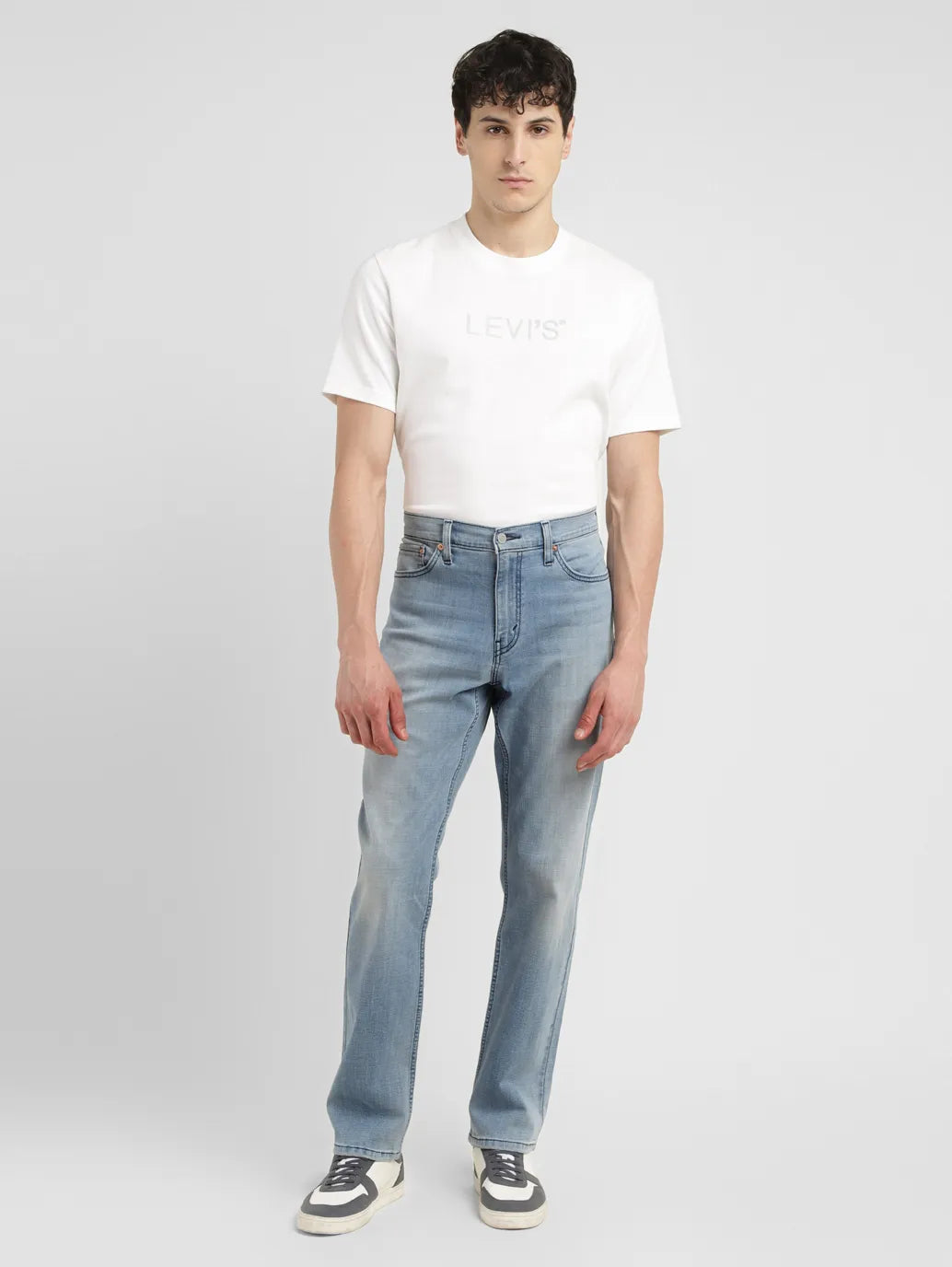 Men's Light Indigo Skinny Taper Jeans