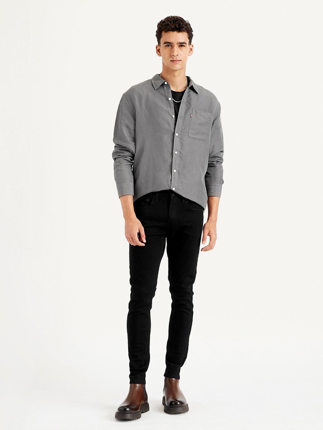 Men's 511 Black Slim Fit Mid Rise Jeans