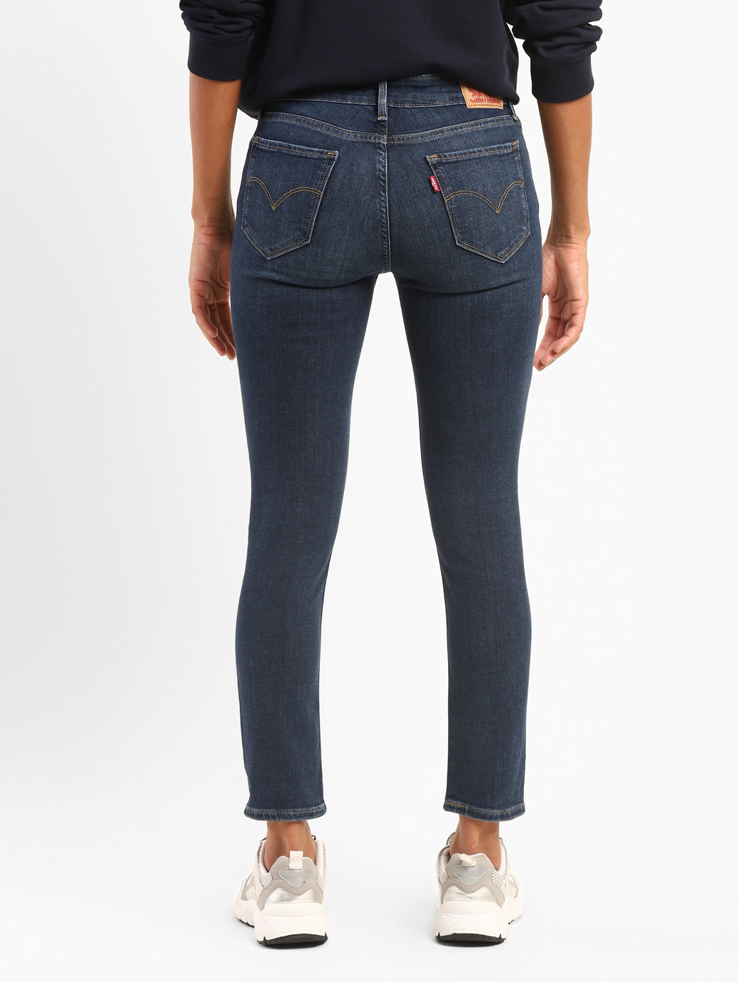 Women's 711 Blue Skinny Fit Mid Rise Jeans - e8392383-65ec-4a39-be25-f840dfd9c616 View