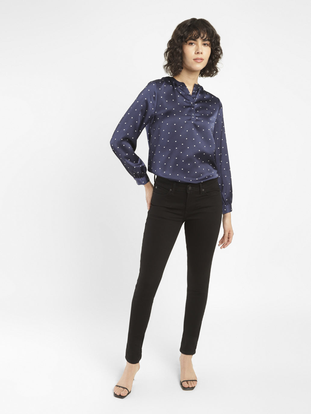 Women's 711 Black Skinny Fit Mid Rise Jeans