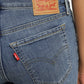 Women's 711 Blue Skinny Fit Mid Rise Jeans - 30ec8567-5f38-45c2-b27f-8599ff26d7fd View