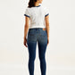 Women's 711 Blue Skinny Fit Mid Rise Jeans - d16f0ead-7a29-43ca-b7a5-eb26fb0d3abf View