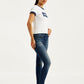 Women's 711 Blue Skinny Fit Mid Rise Jeans - 52948a02-7f53-42df-aeae-1cdc90f37330 View