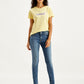 Women's Mid Rise 711 Skinny Blue Jeans