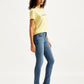 Women's Mid Rise 711 Skinny Blue Jeans