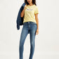 Women's Mid Rise 711 Skinny Blue Jeans