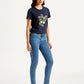 Women's Mid Rise 711 Blue Skinny Jeans