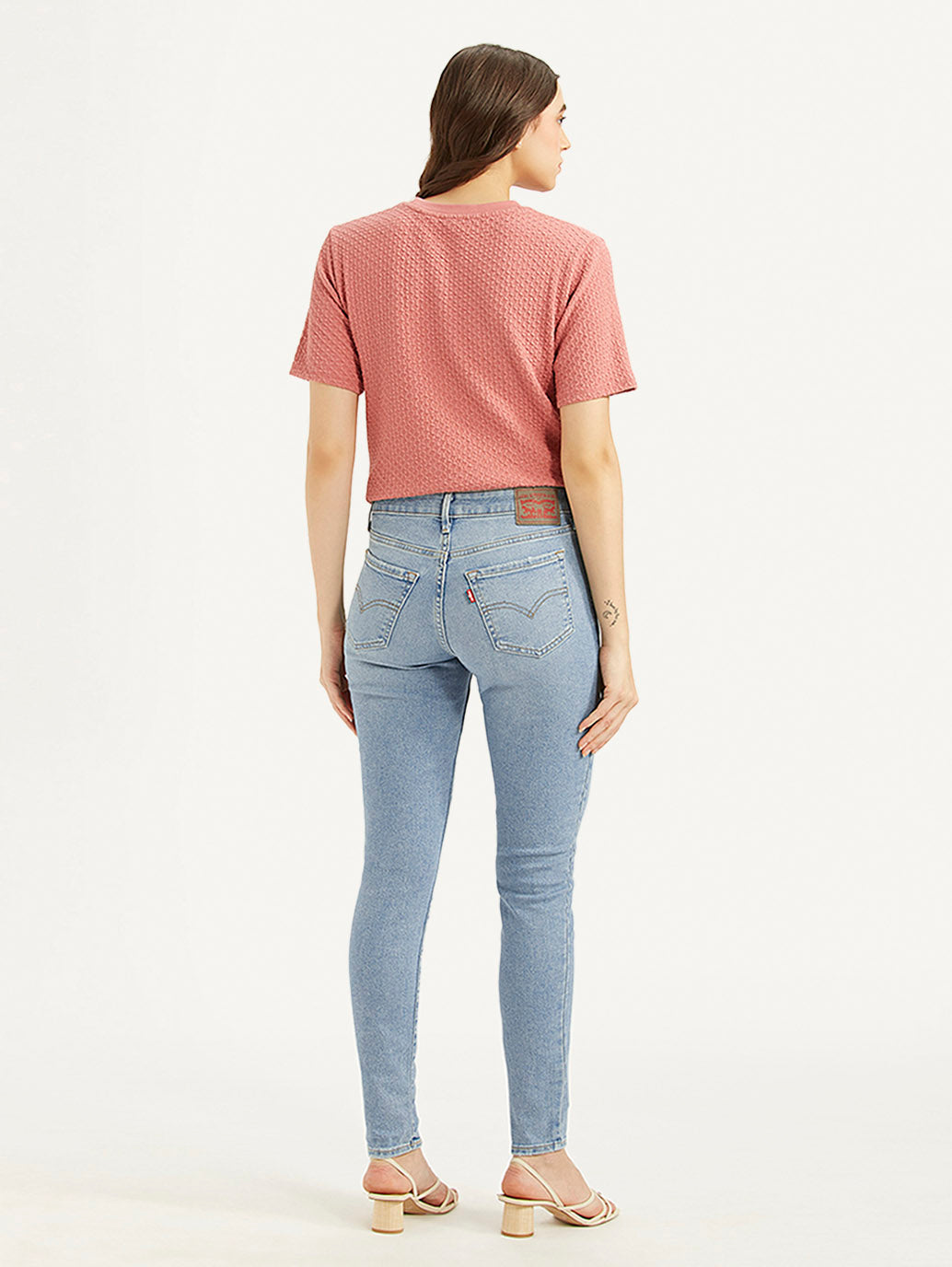 Women's 711 Blue Skinny Fit Mid Rise Jeans - 3b4020c4-813d-4d3b-a579-d9f1fc949fb1 View