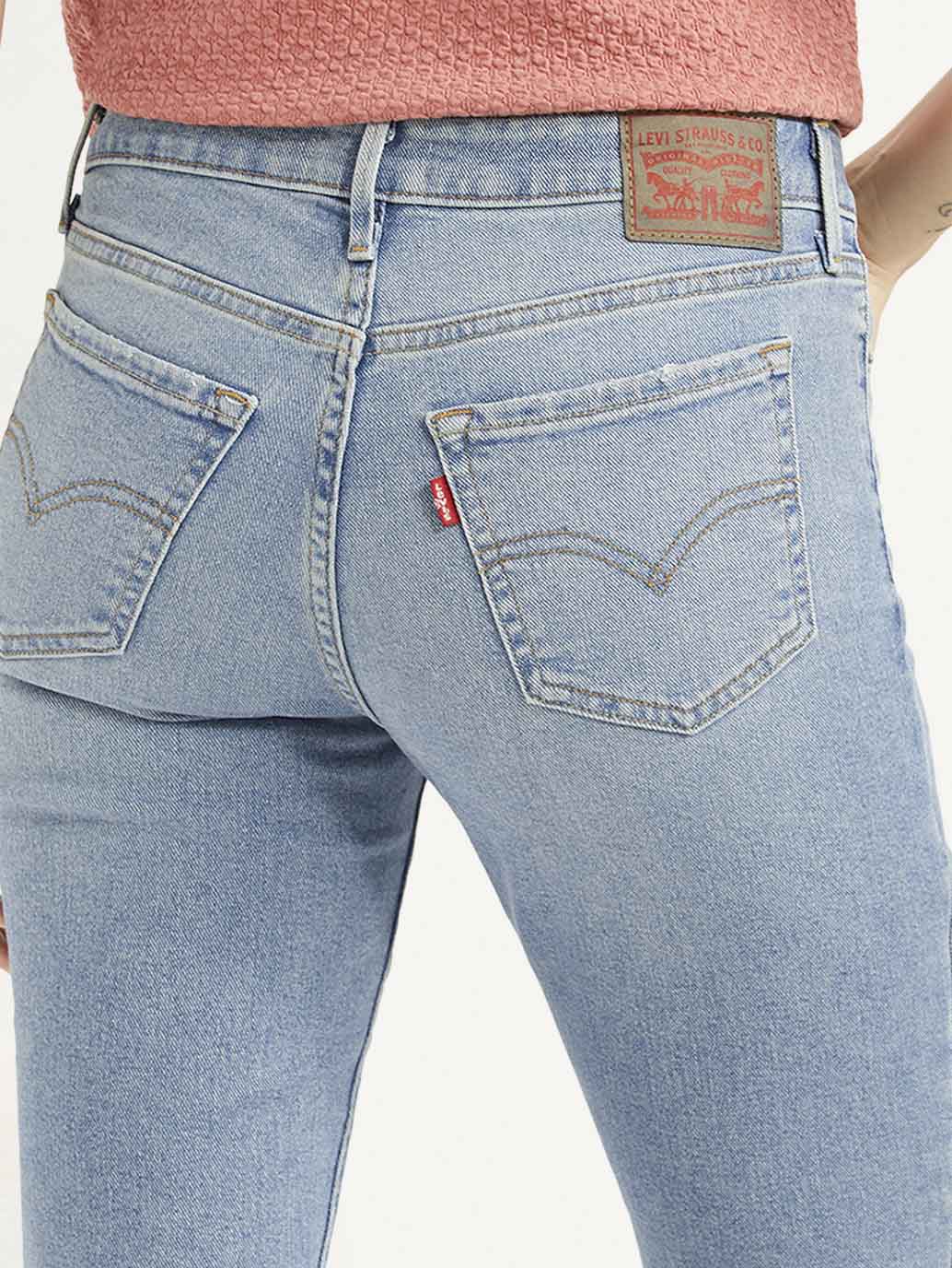 Women's 711 Blue Skinny Fit Mid Rise Jeans - 492f9e18-4779-4e40-a951-e2cbfbc913fe View