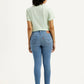 Women's 711 Med Indigo Skinny Fit Mid Rise Jeans - Back View