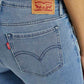 Women's 711 Med Indigo Skinny Fit Mid Rise Jeans - Detail View