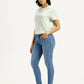 Women's 711 Med Indigo Skinny Fit Mid Rise Jeans - Side View