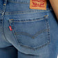 Women's 711 Med Indigo Skinny Fit Mid Rise Jeans - Detail View