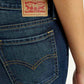 Women's 711 Dark Indigo Skinny Fit Mid Rise Jeans - Detail View