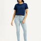 Women's 711 Light Indigo Skinny Fit Mid Rise Jeans - Front View
