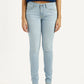 Women's 711 Light Indigo Skinny Fit Mid Rise Jeans - Front View