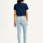 Women's 711 Light Indigo Skinny Fit Mid Rise Jeans - Back View
