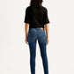Women's 711 Blue Skinny Fit Mid Rise Jeans - Back View