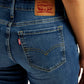 Women's 711 Blue Skinny Fit Mid Rise Jeans - Detail View
