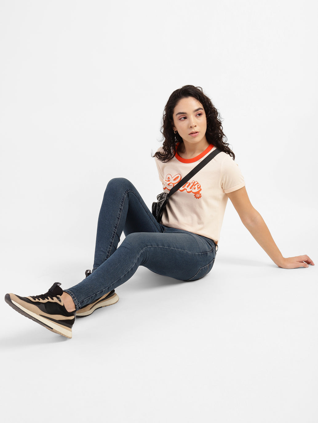 Women's 710 Blue Skinny Fit Mid Rise Jeans