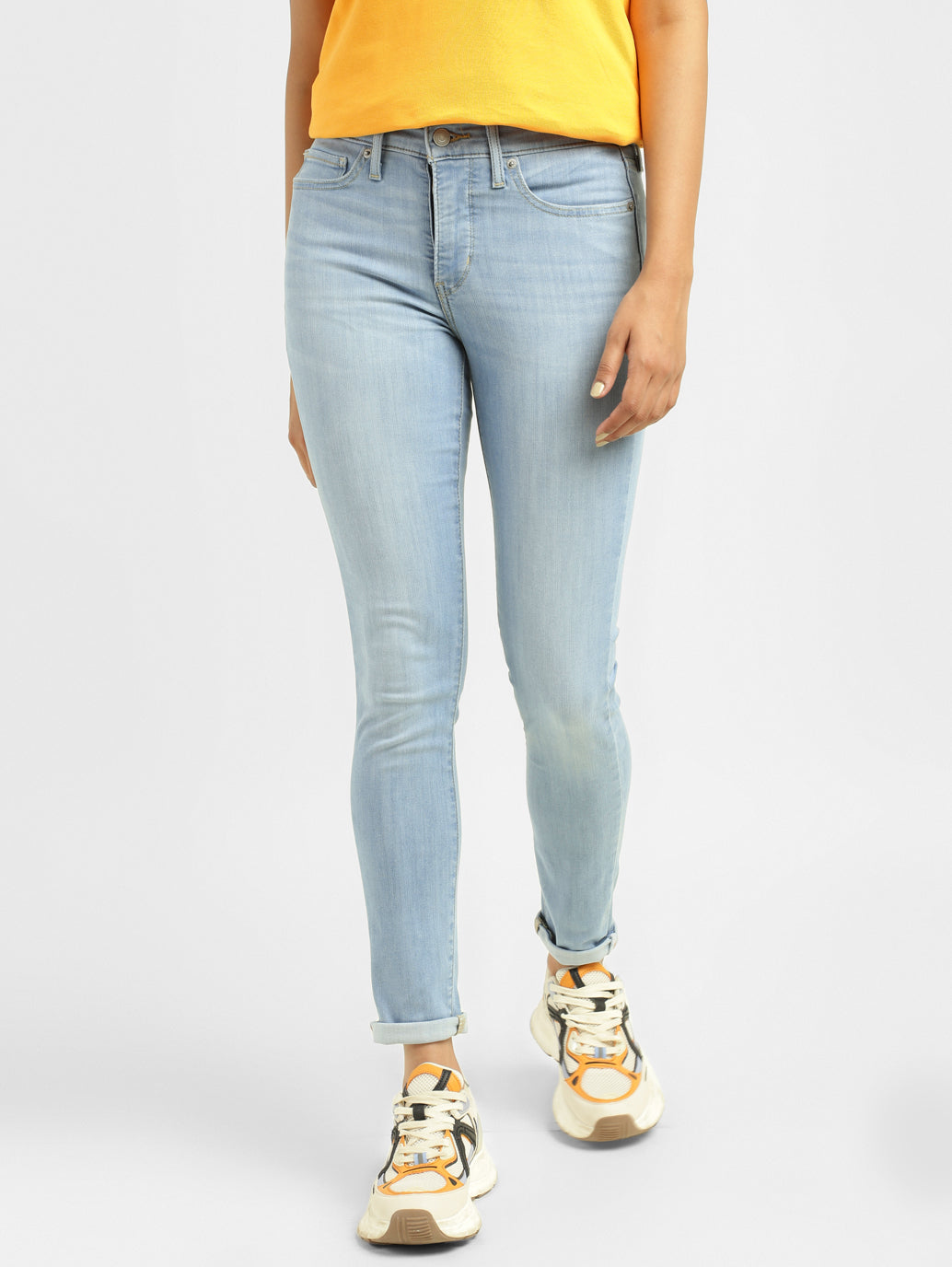 Women's 710 Blue Skinny Fit High Rise Jeans