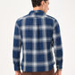 Men's Checkered Slim Fit Overshirt Shirt - bac View