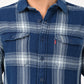 Men's Checkered Slim Fit Overshirt Shirt - detail View