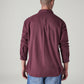 Men's Solid Relaxed Fit Flannel Shirt - Back View